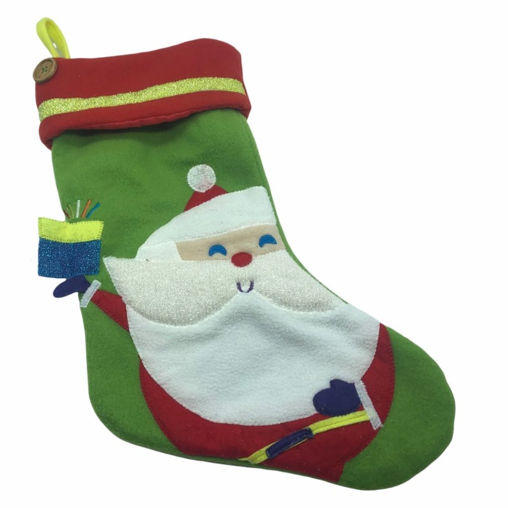 Santa Claus stocking Christmas gifts 20" tip toe‎
